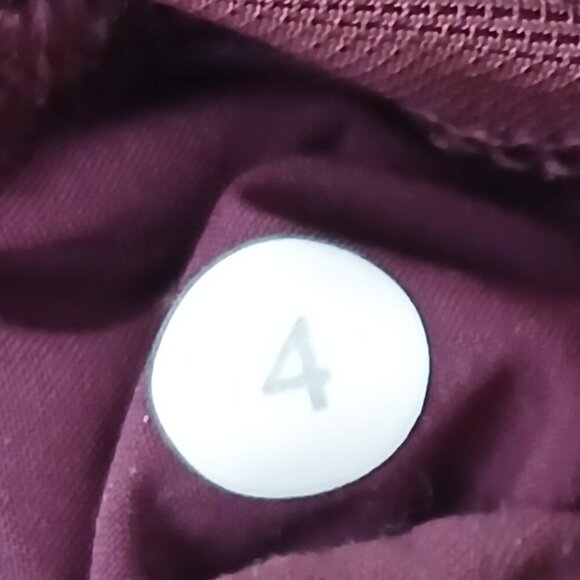 Lululemon Street To Studio Pant II Red Grape Size 4 - Picture 6 of 8